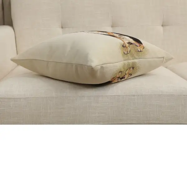 Mini Pincer Cushion Cover - 18 in. x 18 in. Cotton/Polyester/Acrylic by Charlotte Home Furnishings Inc | Close Up 3