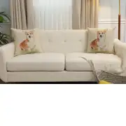 Corgie Cushion Cover - 18 in. x 18 in. Cotton/Polyester/Acrylic by Charlotte Home Furnishings Inc | Close Up 5