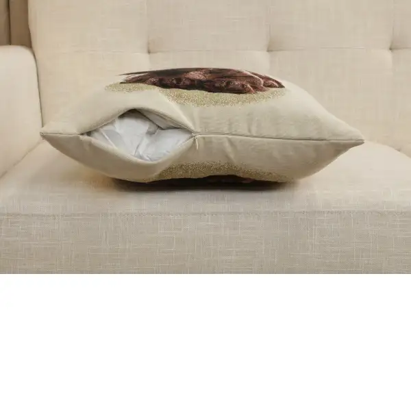 Little Dasch Cushion Cover - 18 in. x 18 in. Cotton/Polyester/Acrylic by Charlotte Home Furnishings Inc | Close Up 4
