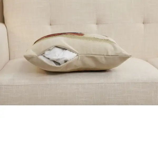Lassie Cushion Cover - 18 in. x 18 in. Cotton/Polyester/Acrylic by Charlotte Home Furnishings Inc | Close Up 4