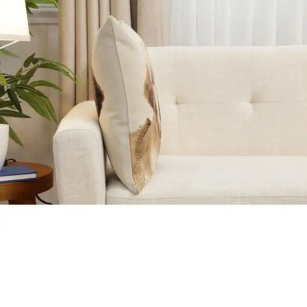 Marley Cushion Cover - 18 in. x 18 in. Cotton/Polyester/Acrylic by Charlotte Home Furnishings Inc | Close Up 2