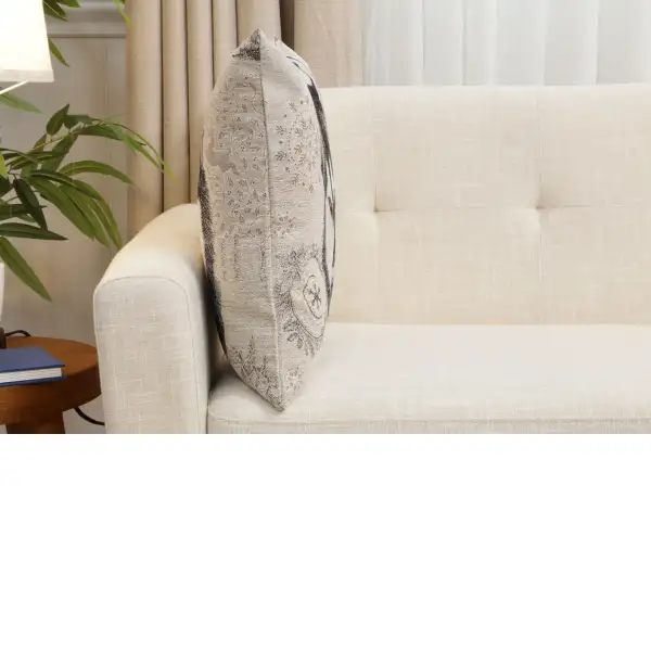 Husky Cushion Cover - 18 in. x 18 in. Cotton/Polyester/Acrylic by Charlotte Home Furnishings Inc | Close Up 2