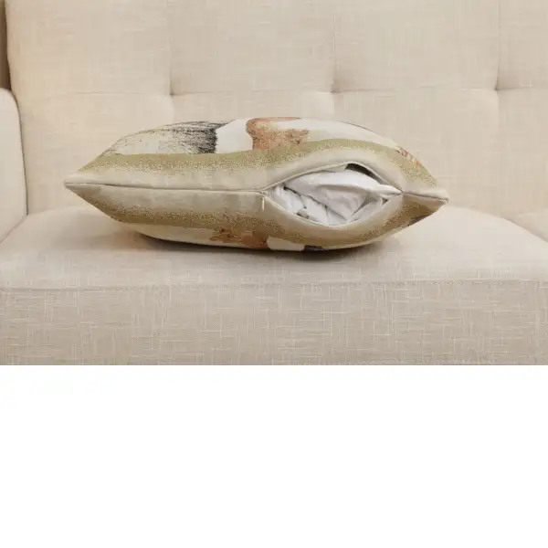 Besties Cushion Cover - 18 in. x 18 in. Cotton/Polyester/Acrylic by Charlotte Home Furnishings Inc | Close Up 4