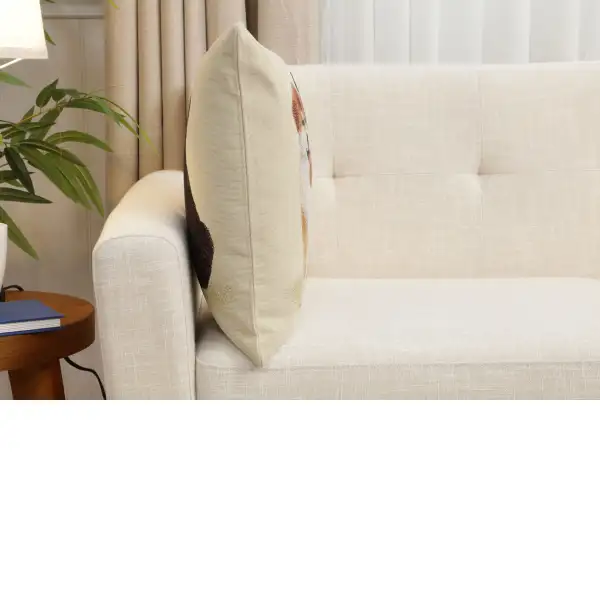 Akitas Cushion Cover - 18 in. x 18 in. Cotton/Polyester/Acrylic by Charlotte Home Furnishings Inc | Close Up 2