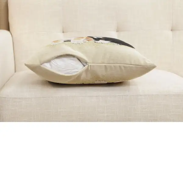 Akitas Cushion Cover - 18 in. x 18 in. Cotton/Polyester/Acrylic by Charlotte Home Furnishings Inc | Close Up 4