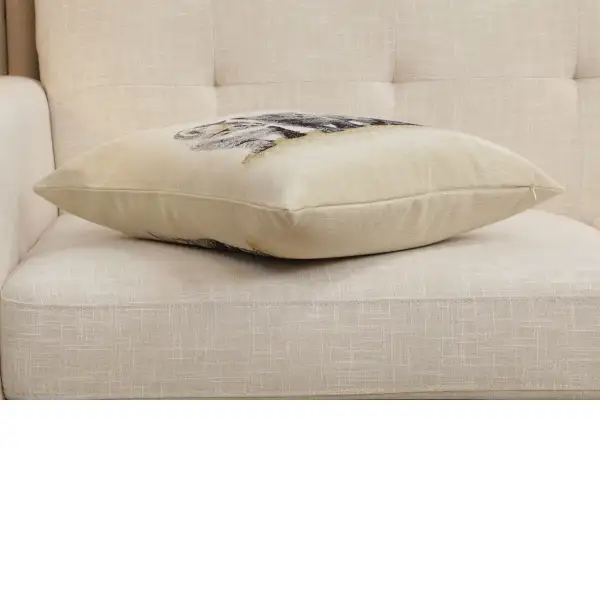 Quartet Cushion Cover - 18 in. x 18 in. Cotton/Polyester/Acrylic by Charlotte Home Furnishings Inc | Close Up 3