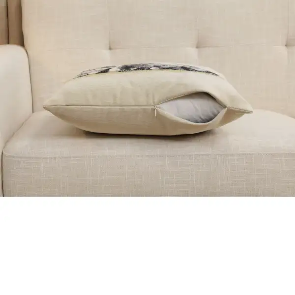 Quartet Cushion Cover - 18 in. x 18 in. Cotton/Polyester/Acrylic by Charlotte Home Furnishings Inc | Close Up 4