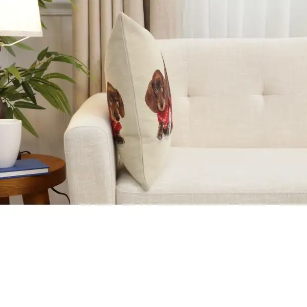 Dasch Trio Cushion Cover - 18 in. x 18 in. Cotton/Polyester/Acrylic by Charlotte Home Furnishings Inc | Close Up 2