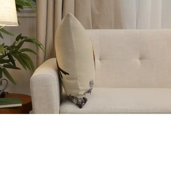 Sparrow Robin Cushion Cover | Close Up 2