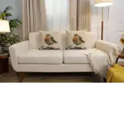 Sparrow Robin Cushion Cover | Close Up 5