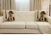 Executive Yorkie Cushion Cover | Close Up 5