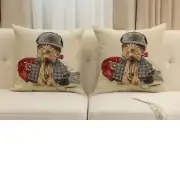 Sherlock Yorkie Cushion Cover | Close Up 5