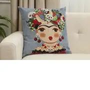 Mexicalli Blue Cushion Cover | Close Up 1