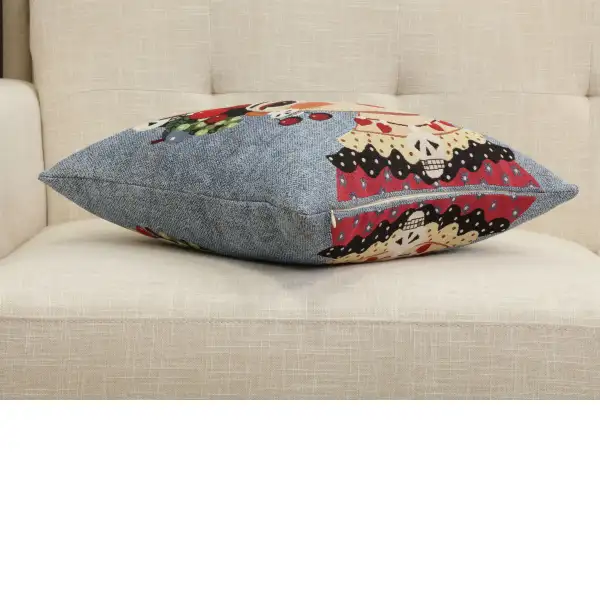 Mexicalli Blue Cushion Cover | Close Up 3