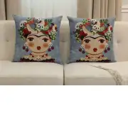 Mexicalli Blue Cushion Cover | Close Up 5