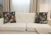 Lakme Cushion Cover - 18 in. x 18 in. Cotton/Polyester/Acrylic by Charlotte Home Furnishings Inc | Close Up 5