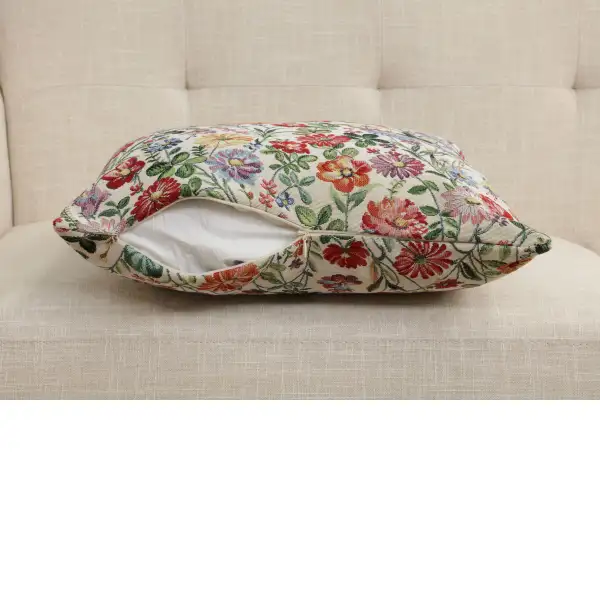 Serafina Cushion Cover - 18 in. x 18 in. Cotton/Polyester/Acrylic by Charlotte Home Furnishings Inc | Close Up 4