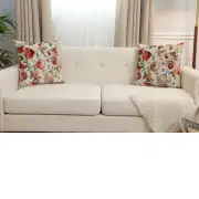 Spring Garden Cushion Cover - 18 in. x 18 in. Cotton/Polyester/Acrylic by Charlotte Home Furnishings Inc | Close Up 5