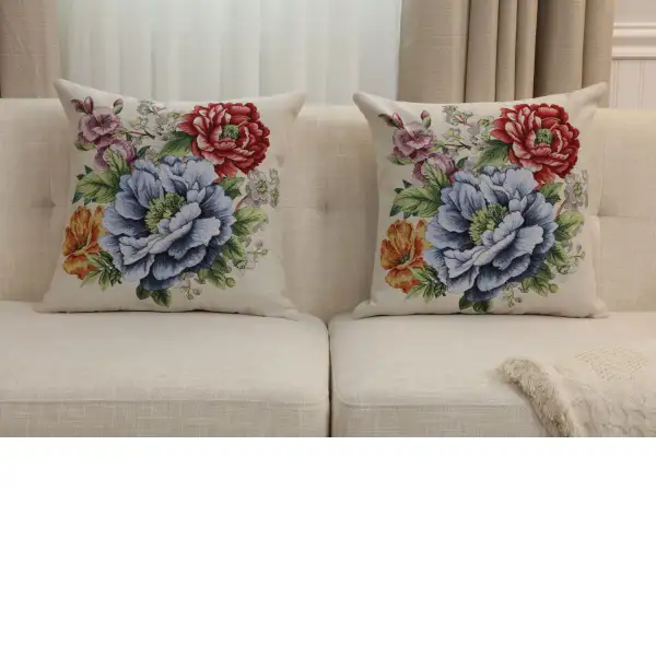 Florida Cushion Cover - 18 in. x 18 in. Cotton/Polyester/Acrylic by Charlotte Home Furnishings Inc | Close Up 5
