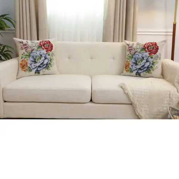 Florida Cushion Cover - 18 in. x 18 in. Cotton/Polyester/Acrylic by Charlotte Home Furnishings Inc | Close Up 5