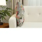Berries Field Cushion Cover - 18 in. x 18 in. Cotton/Polyester/Acrylic by Charlotte Home Furnishings Inc | Close Up 3