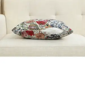 Hyacinth Cushion Cover - 18 in. x 18 in. Cotton/Polyester/Acrylic by Charlotte Home Furnishings Inc
