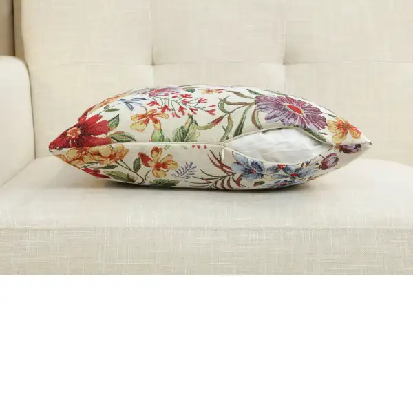 Caroline Cushion Cover - 18 in. x 18 in. Cotton/Polyester/Acrylic by Charlotte Home Furnishings Inc | Close Up 3