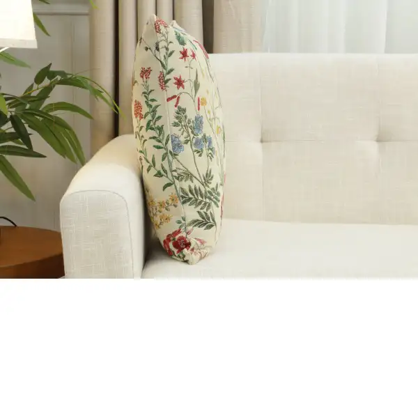 Gabi Cushion Cover - 18 in. x 18 in. Cotton/Polyester/Acrylic by Charlotte Home Furnishings Inc | Close Up 1