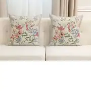 Daisy Flower Cushion Cover - 18 in. x 18 in. Cotton/Polyester/Acrylic by Charlotte Home Furnishings Inc | Close Up 5