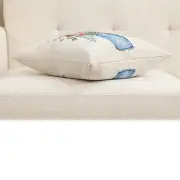 Amberblue Cushion Cover - 18 in. x 18 in. Cotton/Polyester/Acrylic by Charlotte Home Furnishings Inc | Close Up 3