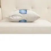 Amberblue Cushion Cover - 18 in. x 18 in. Cotton/Polyester/Acrylic by Charlotte Home Furnishings Inc | Close Up 4