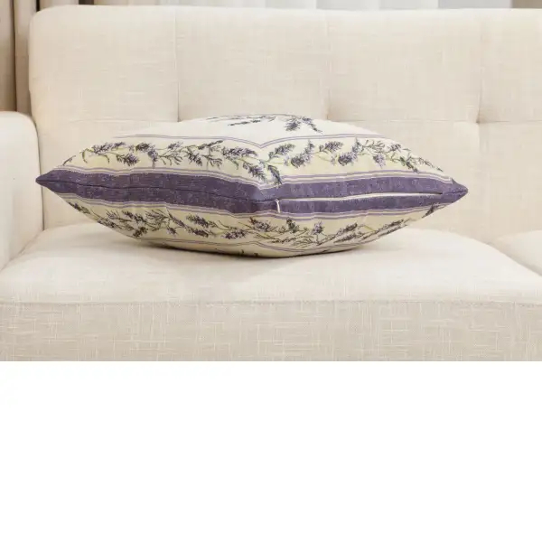 Nardus Bouquet Cushion Cover - 18 in. x 18 in. Cotton/Polyester/Acrylic by Charlotte Home Furnishings Inc | Close Up 3
