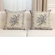Nardus Bouquet Cushion Cover - 18 in. x 18 in. Cotton/Polyester/Acrylic by Charlotte Home Furnishings Inc | Close Up 5