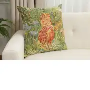 Feerie Tropicale Left Belgian Sofa Pillow Cover | Close Up 1