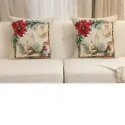 Noel Birds Cushion Cover | Close Up 5