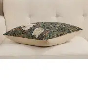 Pimpernel Blue/Green Belgian Sofa Pillow Cover | Close Up 3