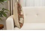 Pimpernel Tobacco Brown Belgian Cushion Cover - 18 in. x 18 in. Cotton by Charlotte Home Furnishings Inc | Close Up 2