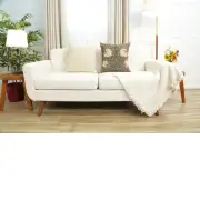 Pimpernel Green/Red Belgian Sofa Pillow Cover | Close Up 5