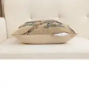 Pheasants Facing Left Belgian Cushion Cover - 18 in. x 18 in. Cotton by Charlotte Home Furnishings Inc | Close Up 4