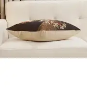 Forest Stag Brown Belgian Sofa Pillow Cover | Close Up 3