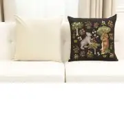 Forest Bears Belgian Cushion Cover - 18 in. x 18 in. Cotton by Charlotte Home Furnishings Inc | Close Up 5