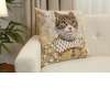 Grey Cat Sisi Light European Cushion Cover | Close Up 1