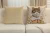 Grey Cat Sisi Light European Cushion Cover | Close Up 5