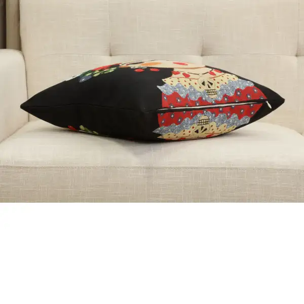 Mexicalli Black Cushion Cover | Close Up 3
