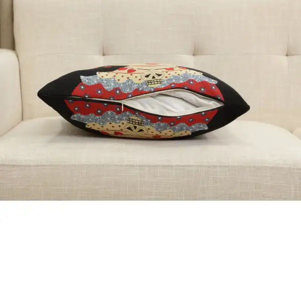 Mexicalli Black Cushion Cover | Close Up 4