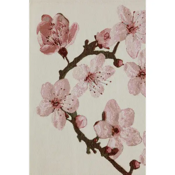 Cherry Blossom White Decorative Table Mat | Close Up 1