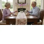 Cherry Blossom White Decorative Table Mat | Life Style 2