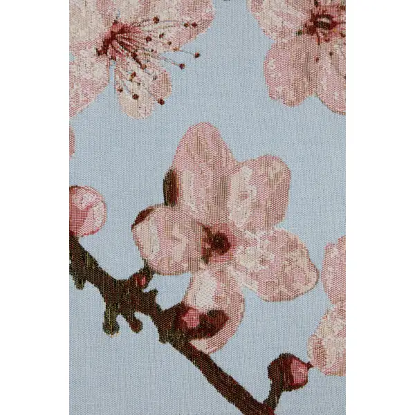 Cherry Blossom Blue Decorative Table Mat | Close Up 1