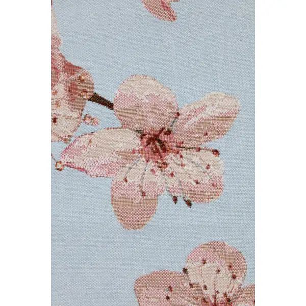 Cherry Blossom Blue Decorative Table Mat | Close Up 2