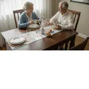 Cherry Blossom Blue Decorative Table Mat | Life Style 1